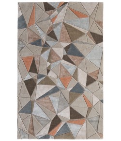 Feizy Maridian Gray/Orange/Blue MRD8A69F 9 ft. X 12 ft. Rect. Rug