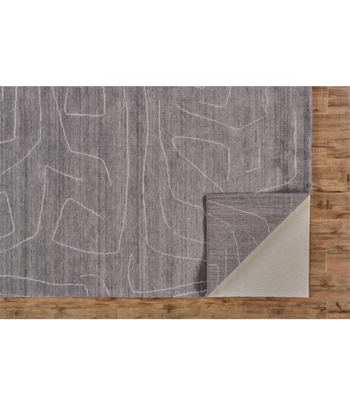 LENNOX Rug Feizy LENNOX 8698F IN CHARCOAL 2' x 3' Sample Area Rug