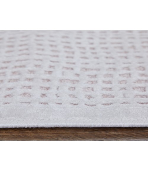 Feizy Saphir Mira BLUSH/WHITE Rug 6803499F 7 ft. 6 in. X 7 ft. 6 in. Round - Rugs Town Feizy Saphir Mira BLUSH/WHITE 6803499F 7 ft. 6 in. X 7 ft. 6 in. Round Rug