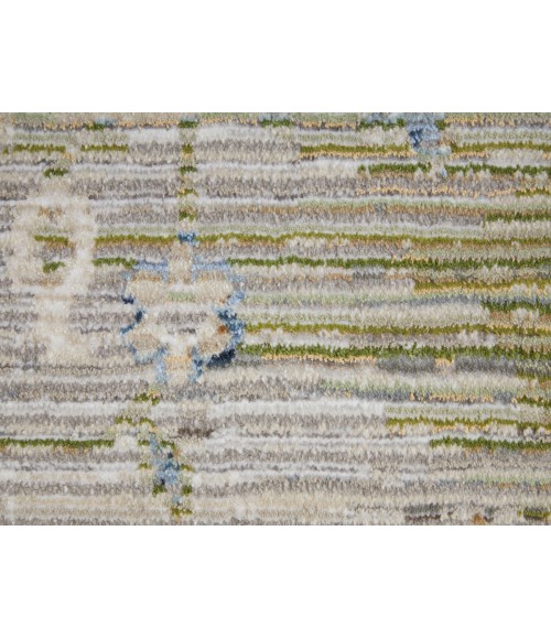 Feizy Melrose IVORY/GREEN MEL39NZF 9 ft. 0 in. X 12 ft. 8 in. Rectangle Rug