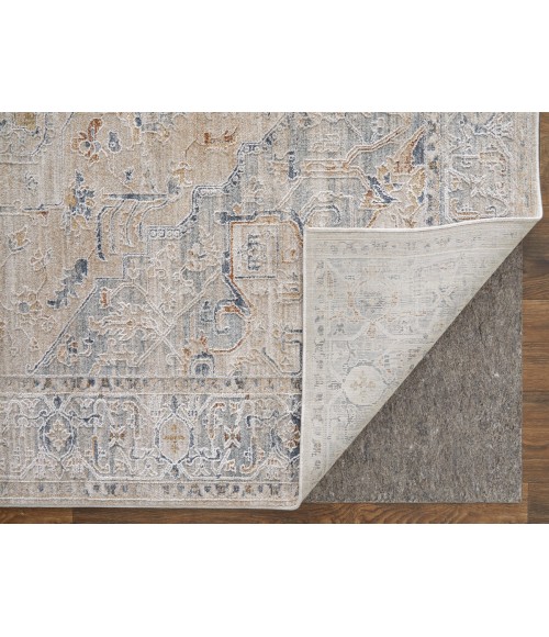 Feizy Pasha BEIGE/BLUE Rug PAS39M5F 2 ft. X 3 ft. Rectangle - Rugs Town Feizy Pasha BEIGE/BLUE PAS39M5F 2 ft. X 3 ft. Rectangle Rug