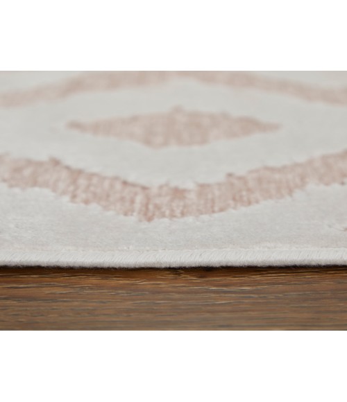 Feizy Saphir Mira BLUSH/WHITE 6803490F 9 ft. 8 in. X 12 ft. 7 in. Rectangle Rug