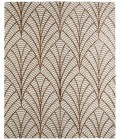 Feizy Wallace White/Brown WAL8A44F 2 ft. X 3 ft. Rect. Rug