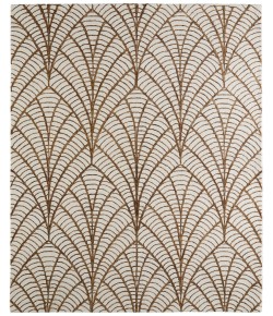 Feizy Wallace White/Brown WAL8A44F 2 ft. X 3 ft. Rect. Rug