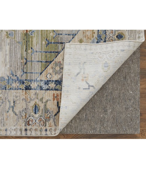 Feizy Melrose IVORY/GREEN MEL39NZF 9 ft. 0 in. X 12 ft. 8 in. Rectangle Rug