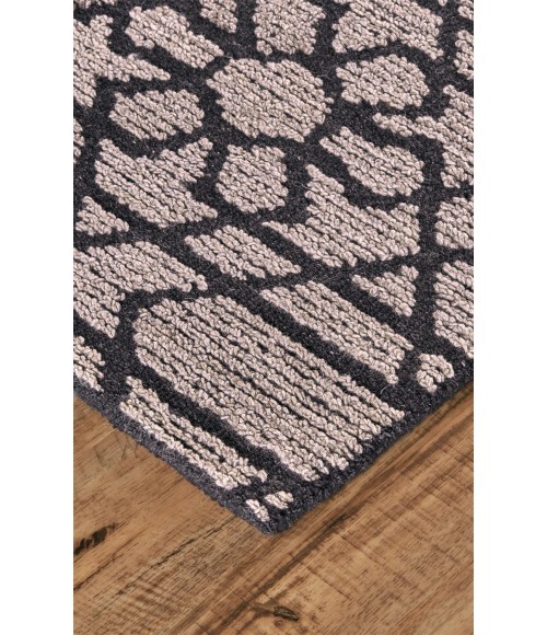 ASHER Rug Feizy ASHER 8766F IN GRAY/CHARCOAL 5' x 8' Area Rug