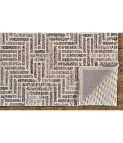 ASHER Rug Feizy ASHER 8768F IN TAUPE/NATURAL 10' X 10' Round Area Rug