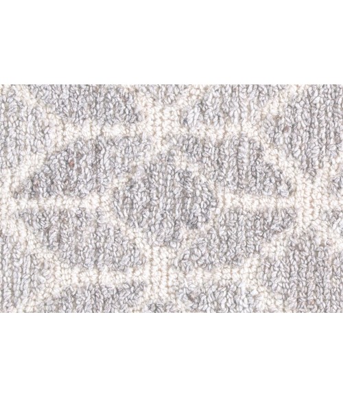 ASHER Rug Feizy ASHER 8769F IN GRAY/NATURAL 8' x 8' Round Area Rug