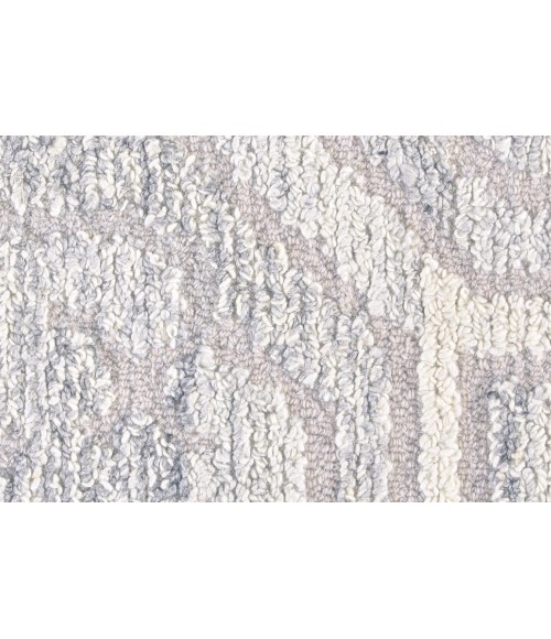Feizy ASHER 8772F IN MEDIUM GREY 10' X 10' Round Area Rug