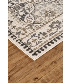 Feizy Kano 3874F GRAY/IVORY Area Rug 6 ft. 7 X 9 ft. 6 Rectangle