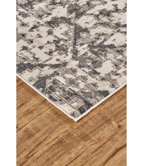 KANO Rug Feizy KANO 3876F IN CHARCOAL/IVORY 10' 2" X 13' 9" Area Rug