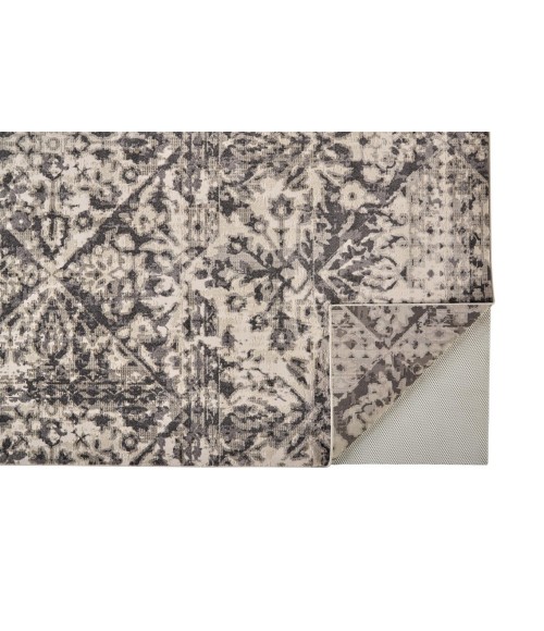 KANO Rug Feizy KANO 3876F IN CHARCOAL/IVORY 10' 2" X 13' 9" Area Rug