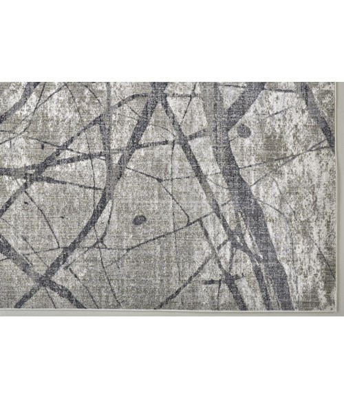 KANO Rug Feizy KANO 3877F IN CHARCOAL/GRAY 4' 3" X 6' 3" Area Rug