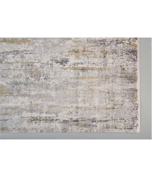 Feizy CADIZ 3887F IN IVORY/GRAY 3' 1" X 5' Area Rug