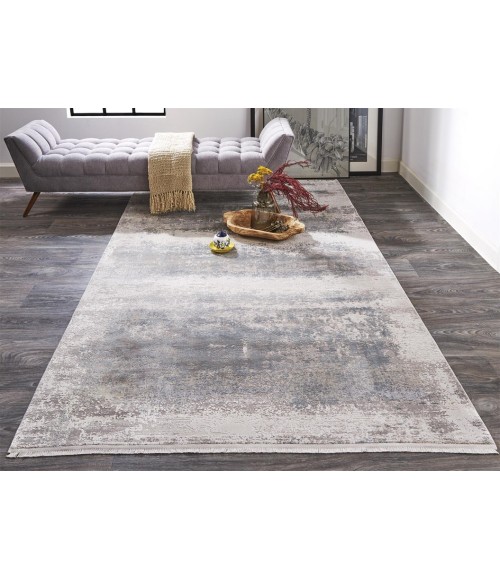 Feizy CADIZ 3888F IN LIGHT GRAY 7' 9" X 11' Area Rug