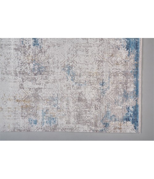 Feizy CADIZ 3889F IN IVORY/BLUE 4' 10" X 7' 10" Area Rug