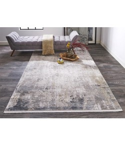 Feizy Cadiz 3892F LIGHT GRAY/IVORY Area Rug 11 ft. 6 X 14 ft. 6 Rectangle