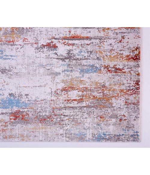 Feizy CADIZ 3903F IN IVORY/MULTI 3' 1" X 10' Runner Area Rug