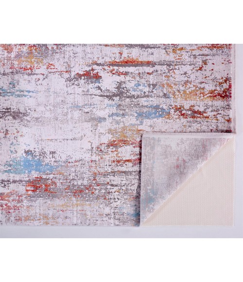 Feizy CADIZ 3903F IN IVORY/MULTI 3' 1" X 10' Runner Area Rug