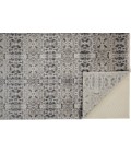 Feizy CADIZ 3990F IN DARK GRAY/IVORY 4' 10" X 7' 10" Area Rug