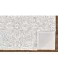 Feizy BELFORT 8778F IN IVORY/CHARCOAL 2' x 3' Sample Area Rug