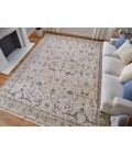 Feizy Pasha IVORY/BLUE PAS39M4F 2 ft. X 3 ft. Rectangle Rug
