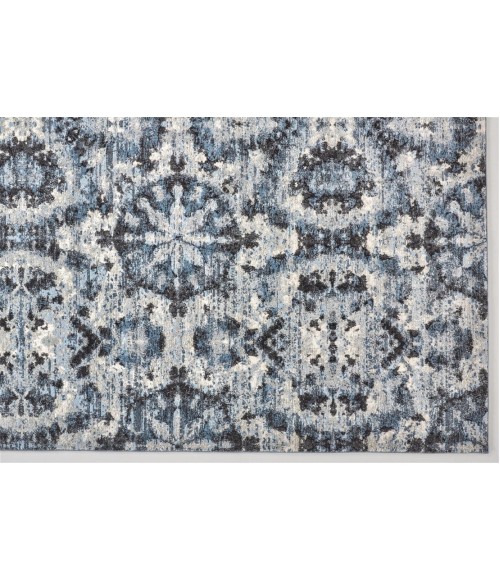 Feizy AINSLEY 3895F IN CHARCOAL/BLUE 6' 7" X 9' 6" Area Rug