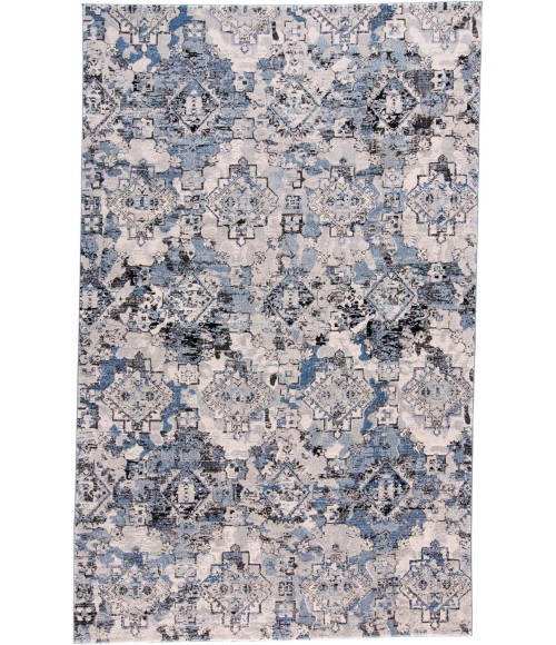 AINSLEY Rug Feizy AINSLEY 3896F IN BLUE/TAN 4' 3" X 6' 3" Area Rug
