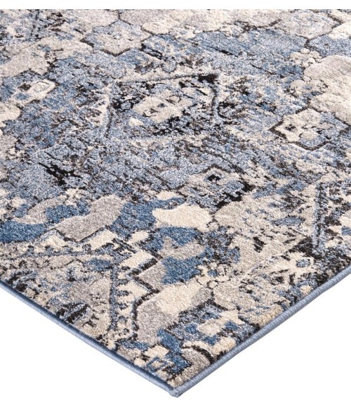 AINSLEY Rug Feizy AINSLEY 3896F IN BLUE/TAN 4' 3" X 6' 3" Area Rug