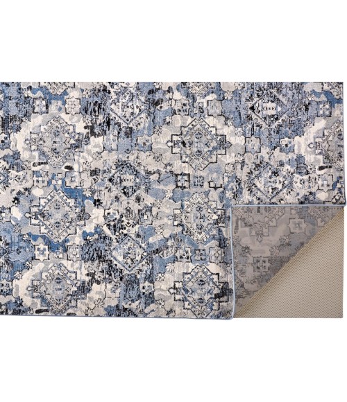 AINSLEY Rug Feizy AINSLEY 3896F IN BLUE/TAN 4' 3" X 6' 3" Area Rug