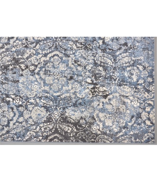 Feizy AINSLEY 3897F IN CHARCOAL 2' 10" X 7' 10" Runner Area Rug