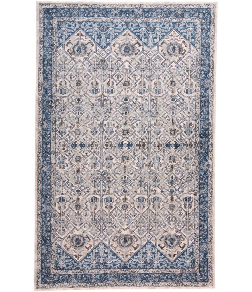 AINSLEY Rug Feizy AINSLEY 3899F IN IVORY/BLUE 4' 3" X 6' 3" Area Rug