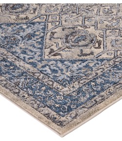 Feizy Ainsley 3899F IVORY/BLUE Area Rug 4 ft. 3 X 6 ft. 3 Rectangle