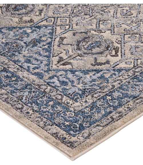 AINSLEY Rug Feizy AINSLEY 3899F IN IVORY/BLUE 4' 3" X 6' 3" Area Rug