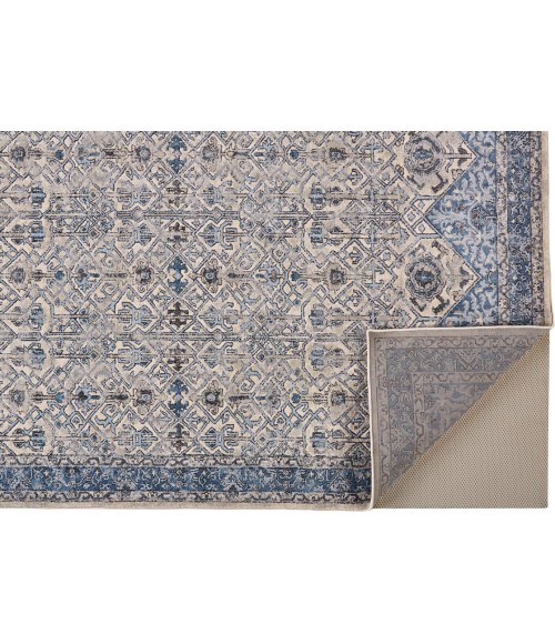 AINSLEY Rug Feizy AINSLEY 3899F IN IVORY/BLUE 4' 3" X 6' 3" Area Rug