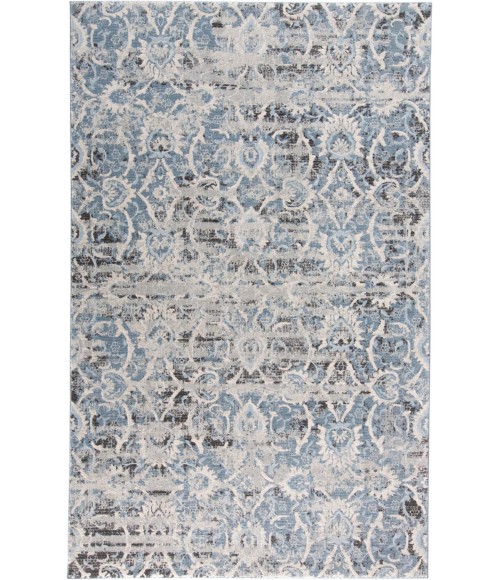 Feizy AINSLEY 3901F IN BLUE/IVORY 5' x 8' Area Rug