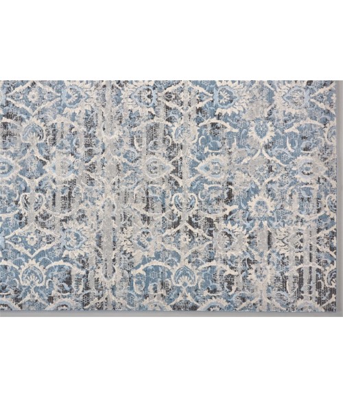 Feizy AINSLEY 3901F IN BLUE/IVORY 5' x 8' Area Rug