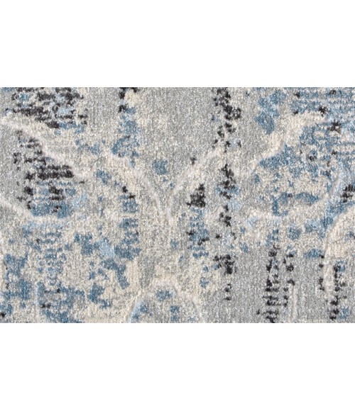 Feizy AINSLEY 3901F IN BLUE/IVORY 6' 7" X 9' 6" Area Rug