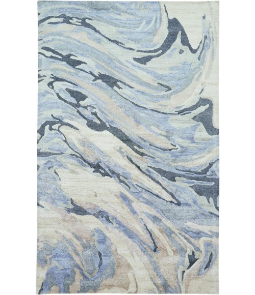 DRYDEN Rug Feizy DRYDEN 8790F IN BLUE/GRAY 5' x 8' Area Rug