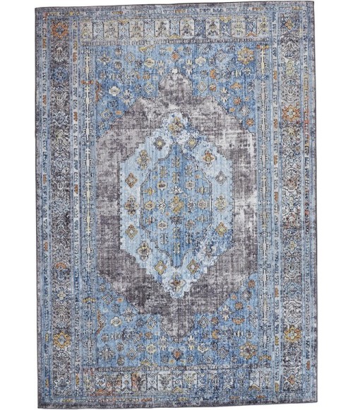 ARMANT Rug Feizy ARMANT 3912F IN BLUE/MULTI 2' 3" X 7' 9" Runner Area Rug