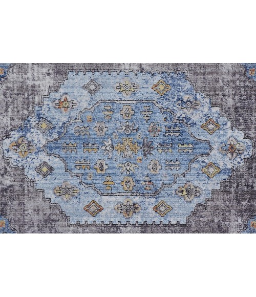 ARMANT Rug Feizy ARMANT 3912F IN BLUE/MULTI 2' 3" X 7' 9" Runner Area Rug