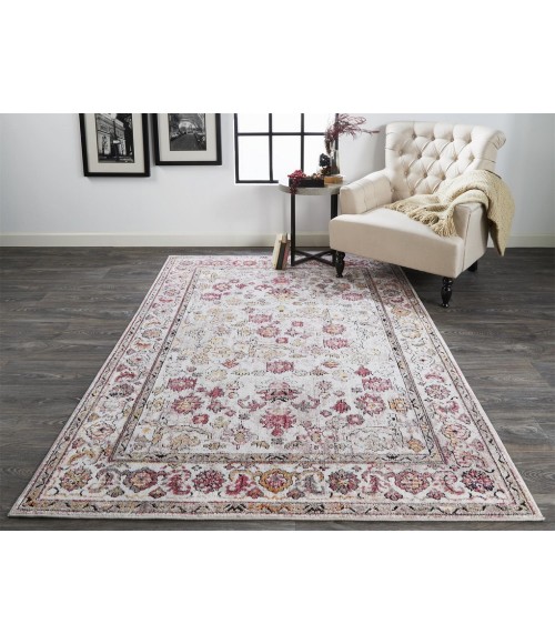 ARMANT Rug Feizy ARMANT 3945F IN PINK/IVORY 4' X 5' 9" Area Rug