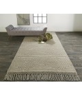 Feizy PHOENEX 0810F IN STONE 2' x 3' Sample Area Rug