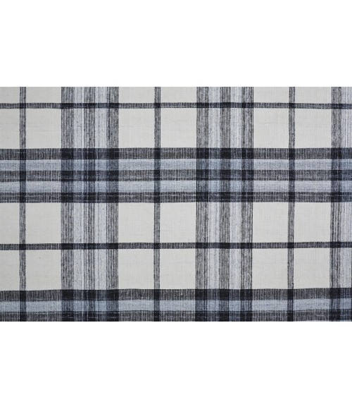 Feizy CROSBY 0565F IN IVORY/CHARCOAL 5' x 8' Area Rug