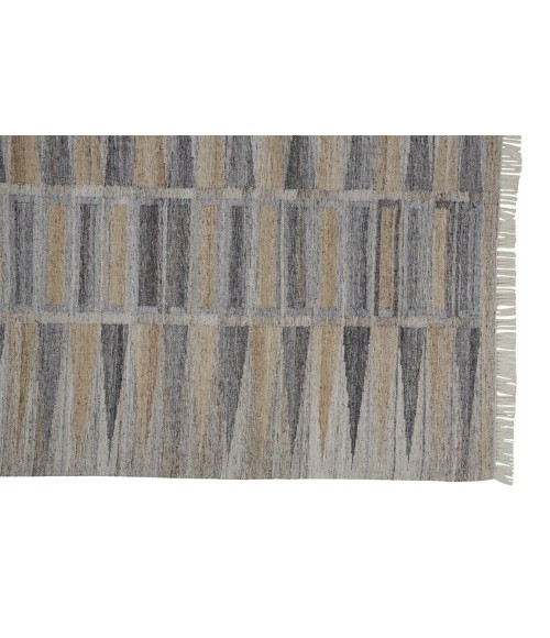 BECKETT Rug Feizy BECKETT 0817F IN GRAY/BEIGE 3' 6" x 5' 6" Area Rug