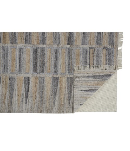 BECKETT Rug Feizy BECKETT 0817F IN GRAY/BEIGE 3' 6" x 5' 6" Area Rug