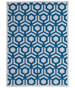 Feizy Saphir Mira TEAL/WHITE 6803498F 9 ft. 8 in. X 12 ft. 7 in. Rectangle Rug