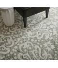 Feizy Belfort Ivory/Green 8698A28F 5 ft. X 8 ft. Rect. Rug