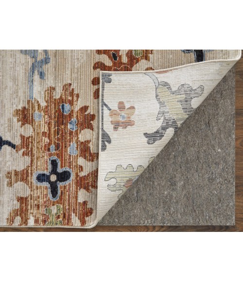 Feizy Melrose IVORY/MULTI Rug MEL39P1F 2 ft. 6 in. X 7 ft. 3 in. Rectangle - Rugs Town Feizy Melrose IVORY/MULTI MEL39P1F 2 ft. 6 in. X 7 ft. 3 in. Rectangle Rug