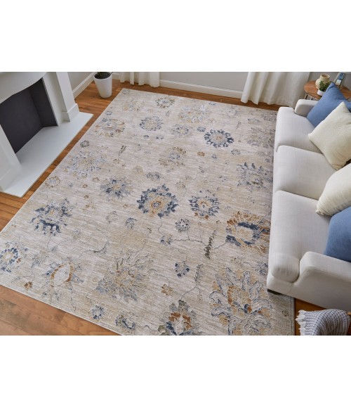 Feizy Pasha BEIGE/BLUE Rug PAS39M9F 2 ft. X 3 ft. Rectangle - Rugs Town Feizy Pasha BEIGE/BLUE PAS39M9F 2 ft. X 3 ft. Rectangle Rug